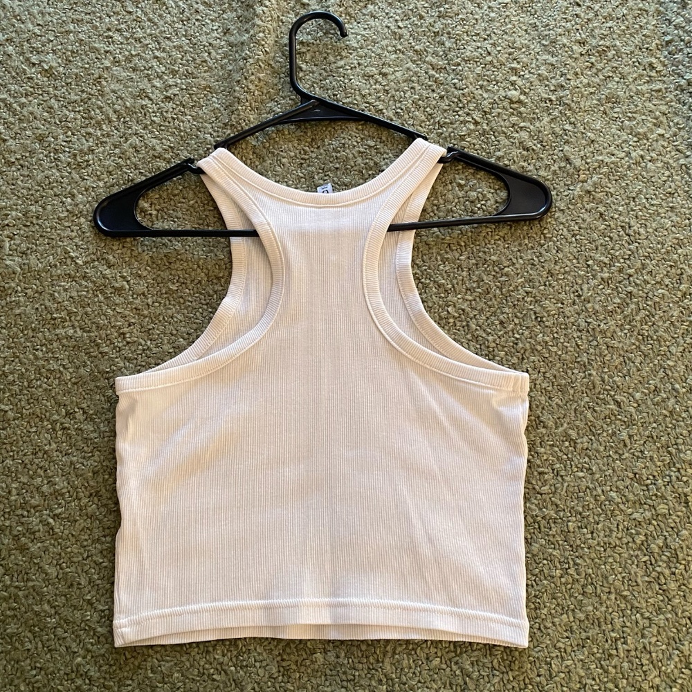 H&M RIBBED RACERBACK TANK TOP - Picture 4 of 6